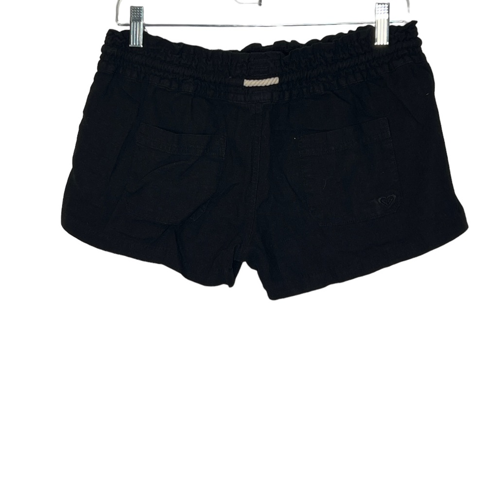 Roxy L black linen shorts - Picture 2 of 7